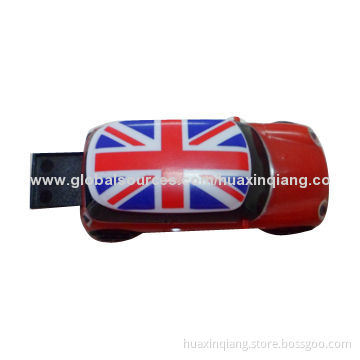 Car-shaped USB Card, 128MB to 64GB Capacity, 5-year Warranty